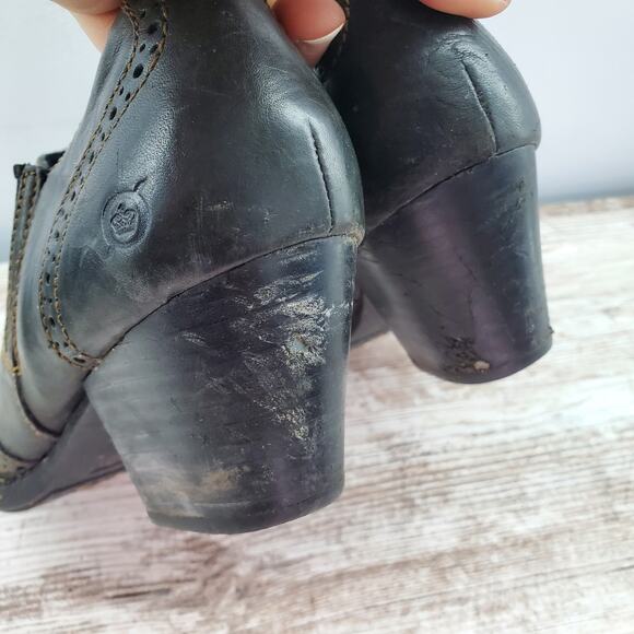 Born W32419 Chattel Western Ankle Bootie 10 - Picture 6 of 8